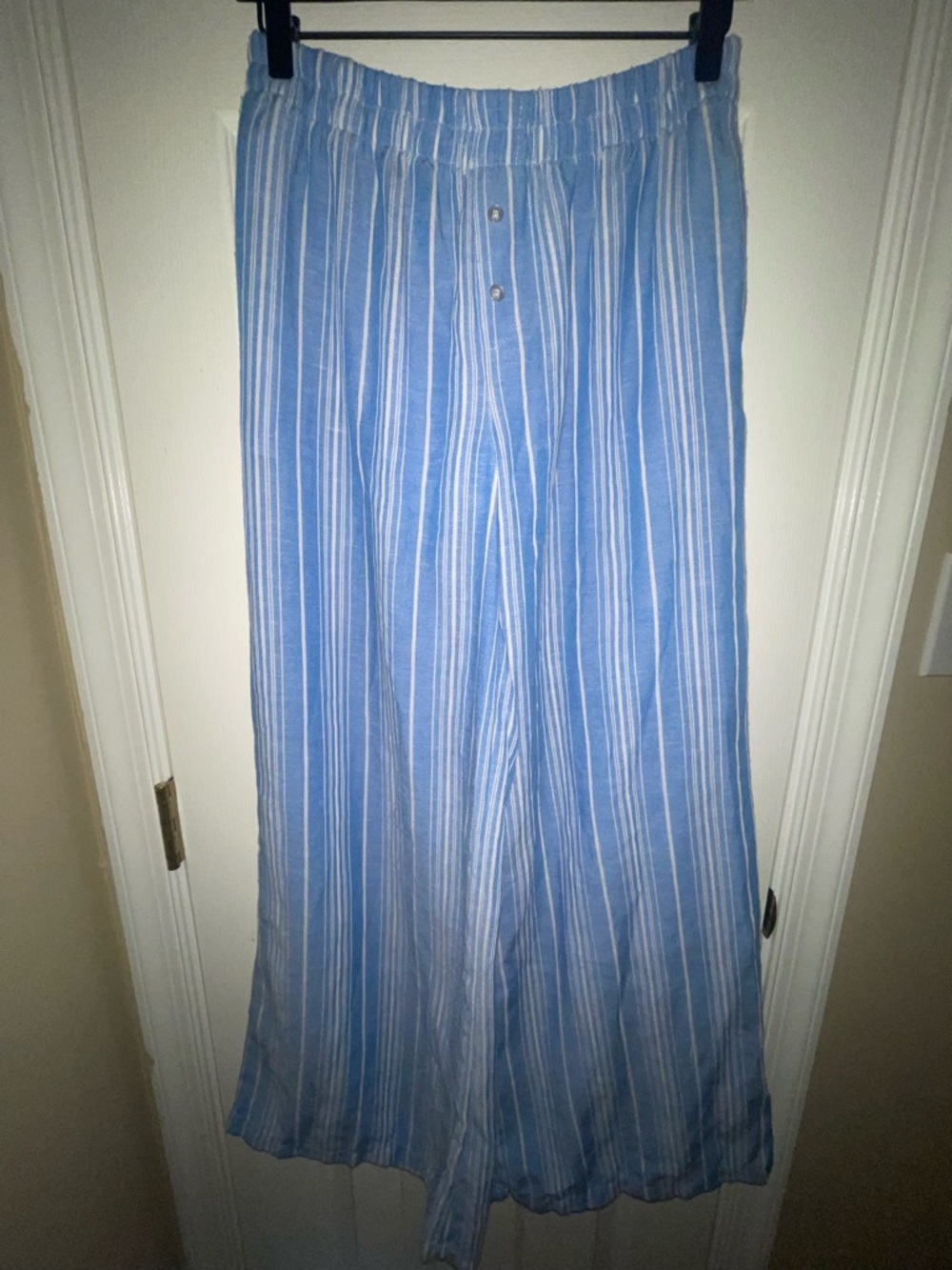 Sincerely Jules blue striped wide leg pants